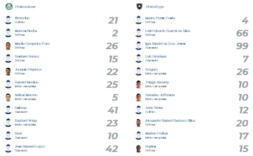 Palmeiras x Botafogo 21.08.2024